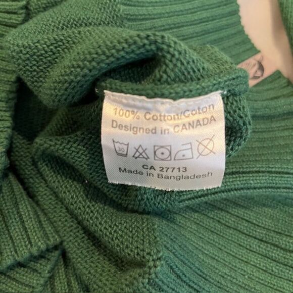 NWT Bruzer Michigan State Spartans Pullover 1/4 Zip Sweater Green White Size Med - Picture 8 of 13